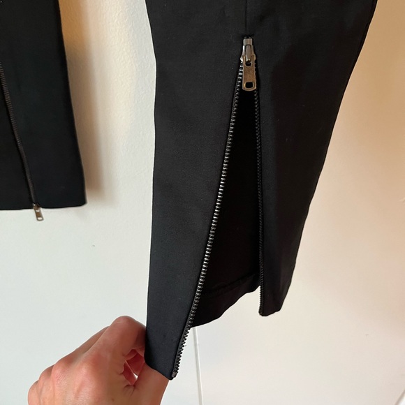 Ann Taylor Black Zipper Slacks - Picture 4 of 9